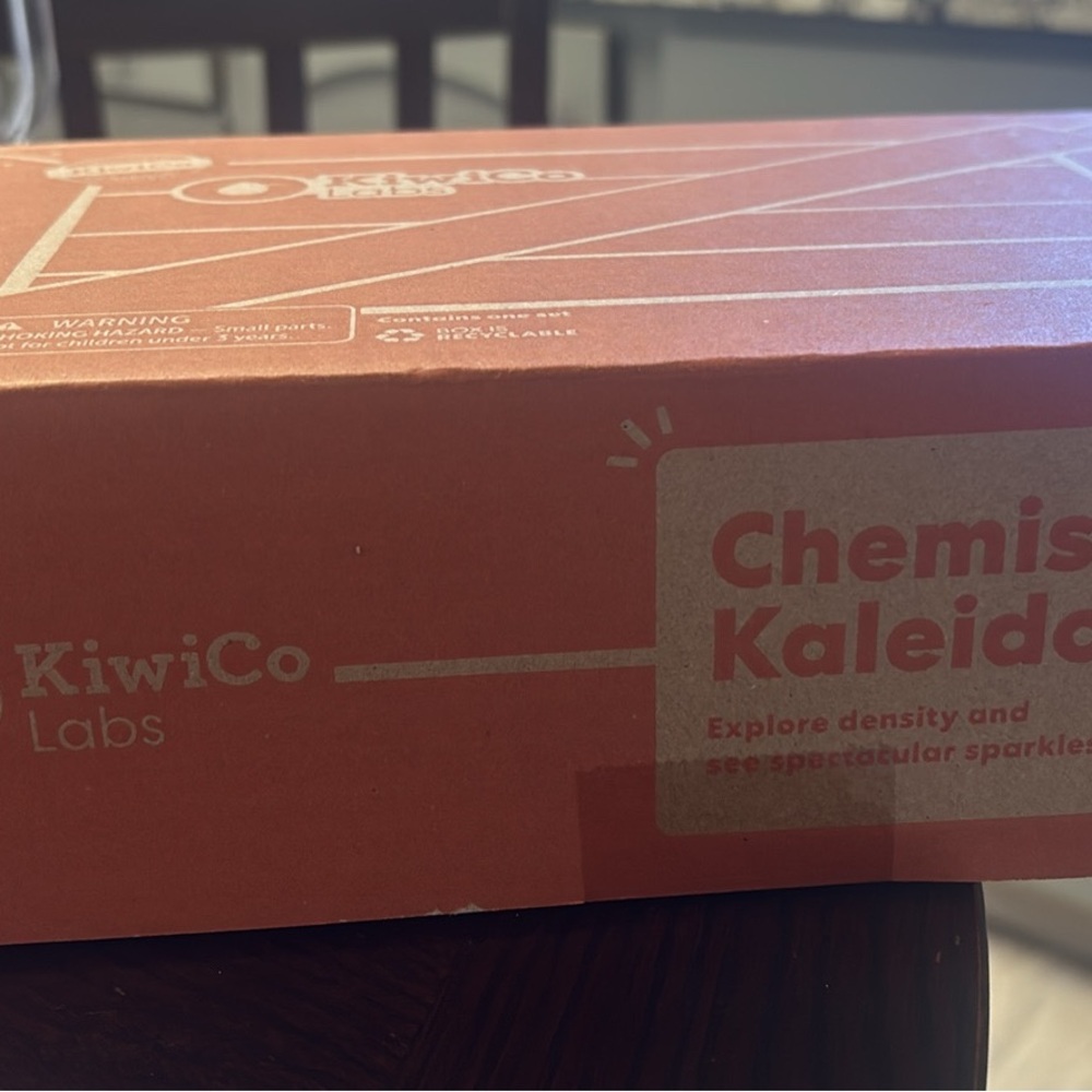 Chemistry Kaleidoscope Box - Coral Orange